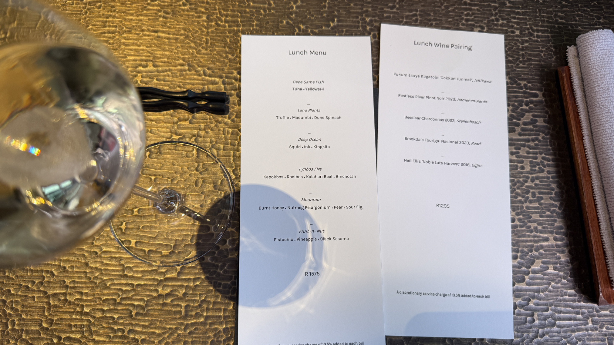 Onde Comer em Cape Town - Restaurante FYN