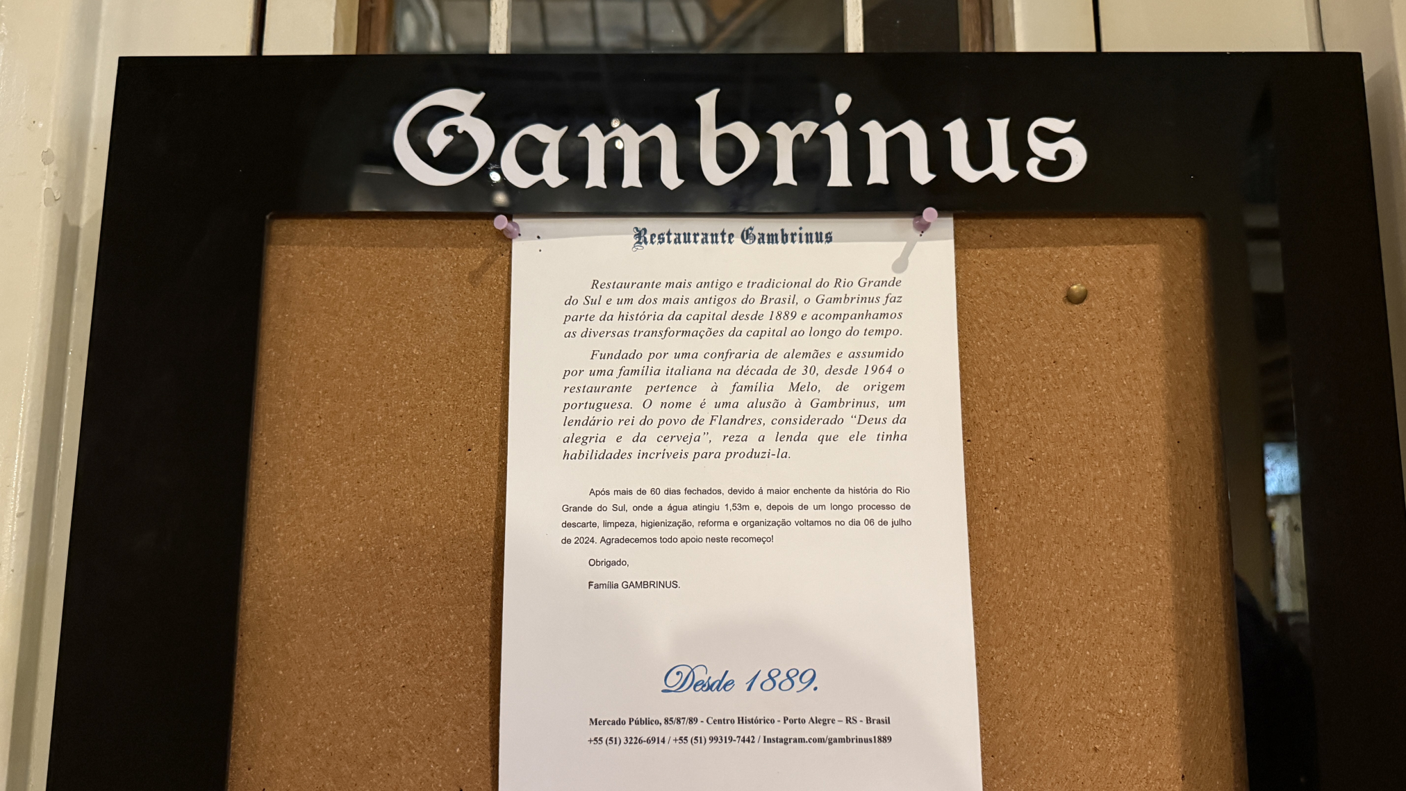 Restaurante Gambrinus - O que fazer em Porto Alegre